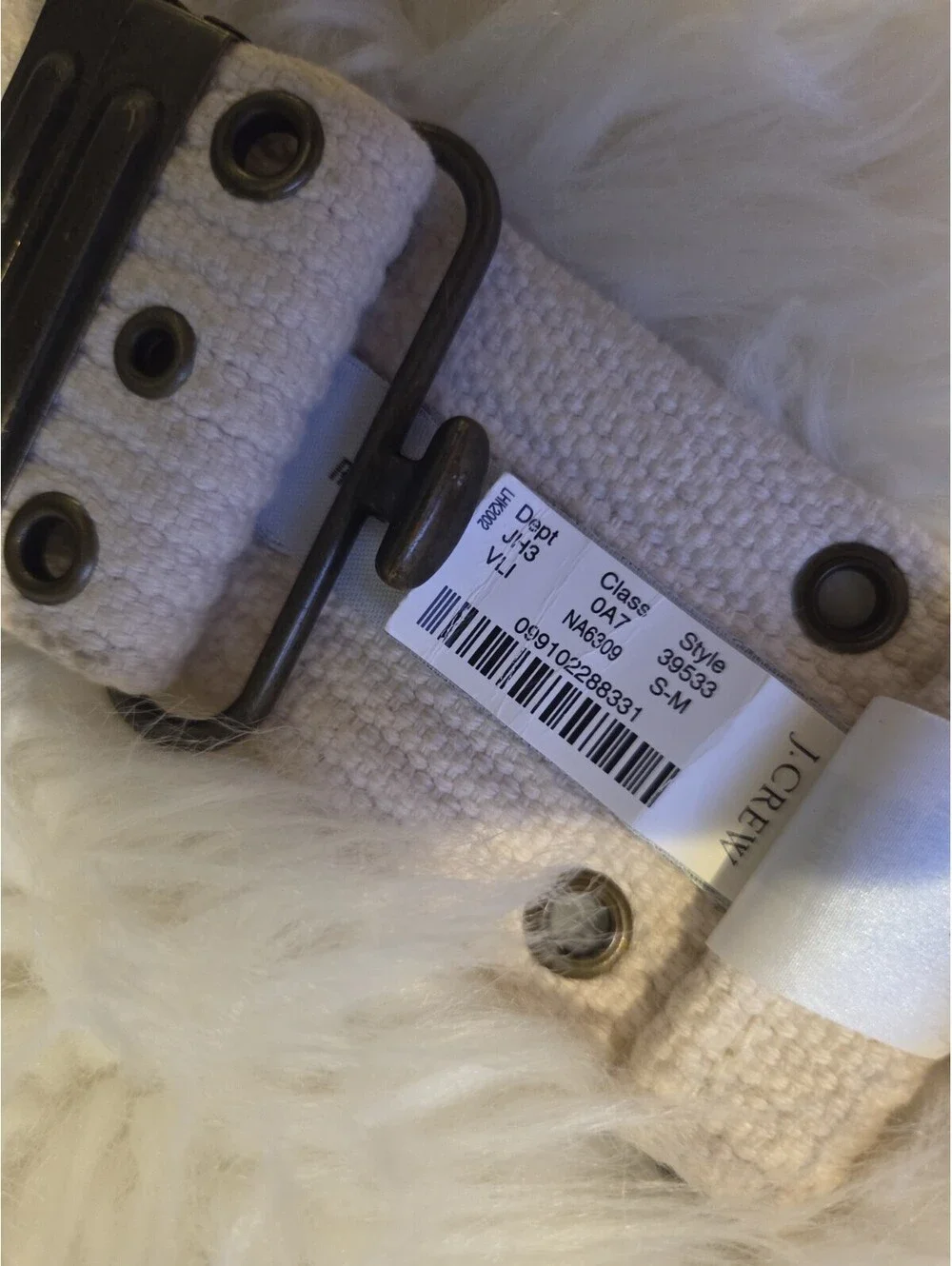 J.Crew J Crew Small Medium Beige Pistol Style Fabric Belt - Picture 7 of 7